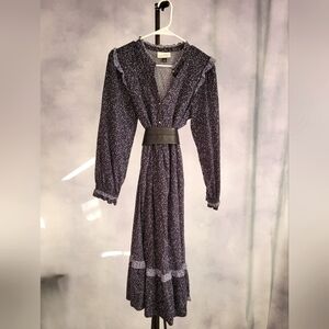 Universal Thread Ruffled Midi Prairie Dress sz M